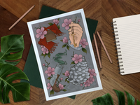 BloodAndBlossom - AOT Inspired Soldier Anime/Manga Art Print ~ A5/A4 AOT Anime Art Print, Front Side