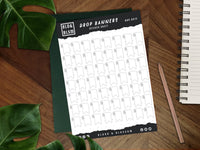 BloodAndBlossom - Drop Banner Sticker Sheet ~ Functional Stickers ~ Weekly Journaling Supplies White Drop Banner Sticker Sheets