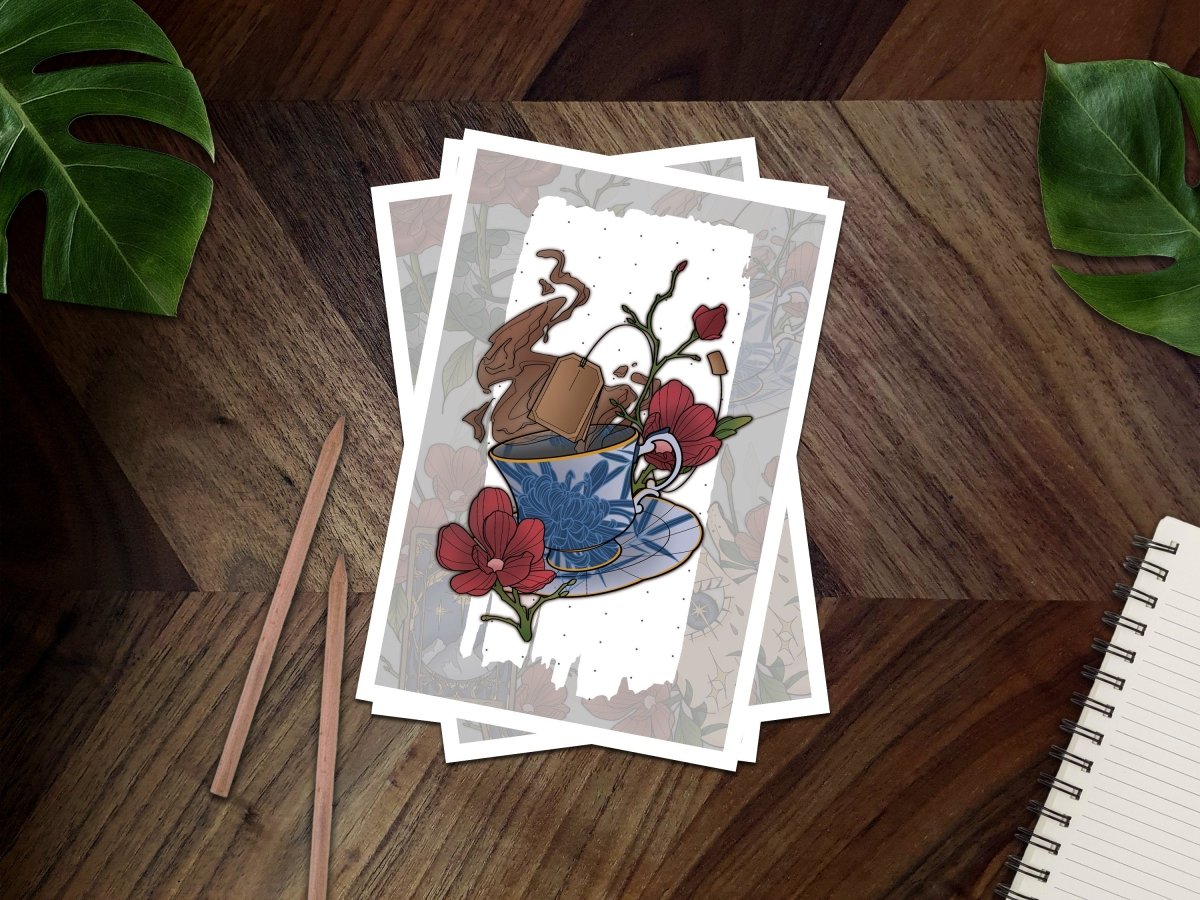 BloodAndBlossom - ACOTAR Inspired Romantasy Mini Print ~ 6X4 Mini Print ACOTAR Mini Print Suriel Tea Co