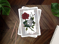 BloodAndBlossom - ACOTAR Inspired Romantasy Mini Print ~ 6X4 Mini Print ACOTAR Mini Print Masquerade Ball Mask