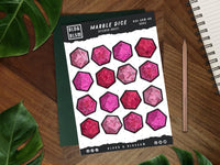 BloodAndBlossom - Board Game Dice Sticker Sheet ~ Decorative Stickers ~ Weekly Journaling Supplies BloodAndBlossom - Board Game Dice Sticker Sheet ~ Decorative Stickers ~ Weekly Journaling Supplies