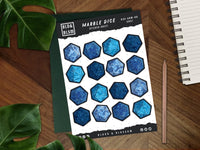 BloodAndBlossom - Board Game Dice Sticker Sheet ~ Decorative Stickers ~ Weekly Journaling Supplies BloodAndBlossom - Board Game Dice Sticker Sheet ~ Decorative Stickers ~ Weekly Journaling Supplies