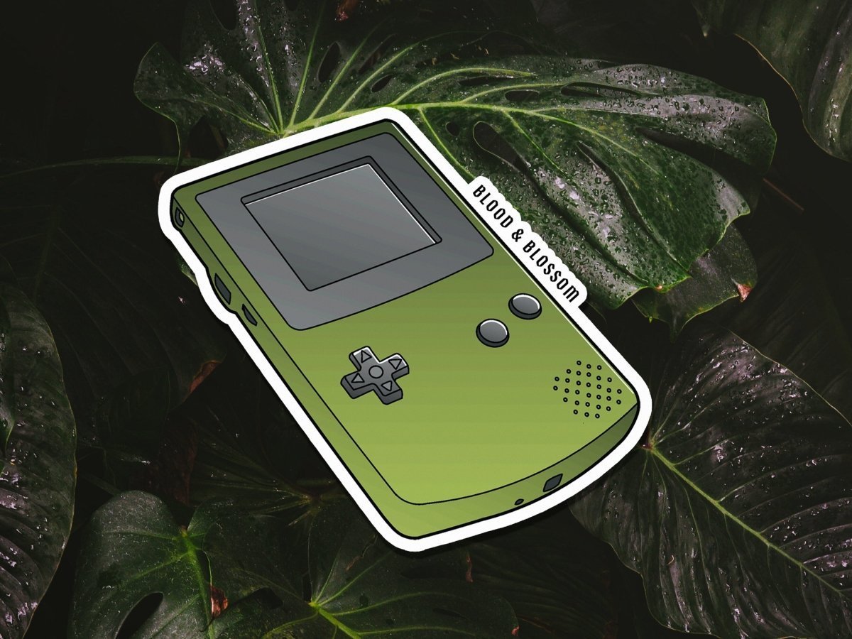 BloodAndBlossom - Handheld Console Premium Vinyl Stickers ~ Individual/Pack BloodAndBlossom - Handheld Console Stickers ~ Nerd Die Cut Sticker ~ Video Game Console Decal ~ Geek Inspired Laptop Sticker ~ Team Red