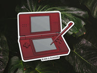 BloodAndBlossom - Handheld Console Premium Vinyl Stickers ~ Individual/Pack BloodAndBlossom - Handheld Console Stickers ~ Nerd Die Cut Sticker ~ Video Game Console Decal ~ Geek Inspired Laptop Sticker ~ Team Red