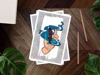 BloodAndBlossom - JJK Inspired Sorcerer Anime Mini Print ~ 6X4 Mini Prints BloodAndBlossom - JJK Inspired Sorcerer Anime Mini Print ~ 6X4 Mini Prints